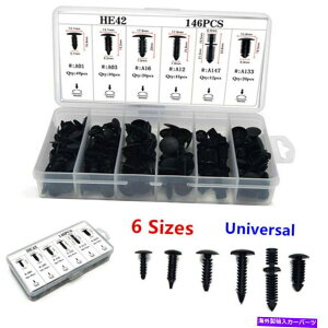 trim panel 146pcs 6�T�C�Y�J�[���A�g�����N�C���e���A���[�t�g�����p�l�����[���f�B���O�N���b�v�t�@�X�i�[ 146pcs 6 Sizes Car Rear Trunk Interior Roof Trim Panel Moulding Clips Fasteners�y���s�A���i�z