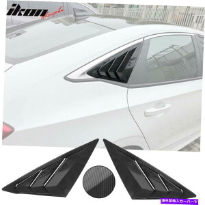 trim panel 22-23�z���_�V�r�b�N11�Ԗڂ̃Z�_���T�C�h�E�B���h�E���[�o�[�x���gABS�J�[�{���t�@�C�o�[�v�����g Fits 22-23 Honda Civic 11th Sedan Side Window Louver Vent ABS Carbon Fiber Print�y���s�A���i�z