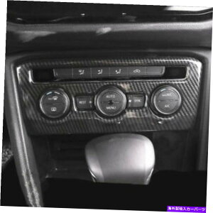 trim panel tHNX[QVWeBOA2017-19J[{t@Co[CDplgp For Volkswagen VW Tiguan 2017-19 Carbon Fiber Inner Air Condition CD Panel Trim