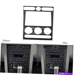 trim panel Ford Mustang 2005-2009�J�[�{���t�@�C�o�[�R���\�[��AC�X�C�b�`�p�l���J�o�[�g������3PCS 3Pcs For Ford Mustang 2005-2009 Carbon Fiber Console AC Switch Panel Cover Trim�y���s�A���i�z
