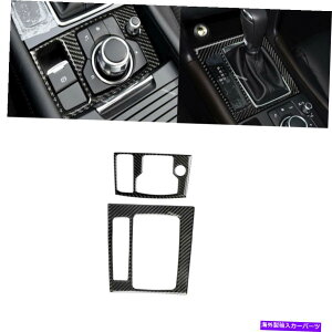 trim panel QTY2�R���\�[���M�A�V�t�g�p�l���J�o�[2014-16 Mazda 3 Axela�̃g�����J�[�{���t�@�C�o�[ Qty2 Console Gear Shift Panel Cover Trim Carbon Fiber For 2014-16 Mazda 3 Axela�y���s�A���i�z