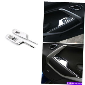 trim panel ABS�E�B���h�E�X�C�b�`�{�^���V�t�g�p�l���J�o�[�V�{���[�J�}��17+�N�����̑��� ABS Window Switch Button Shift Panel Cover Decor For Chevrolet Camaro 17+ Chrome�y���s�A���i�z