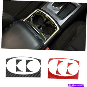 trim panel Dodge Charger 2015-2020�p�̃��b�h�J�[�{���t�@�C�o�[�E�H�[�^�[�J�b�v�z���_�[�J�o�[�g�������� Red Carbon Fiber Water Cup Holder Cover Trim Decor for Dodge Charger 2015-2020�y���s�A���i�z