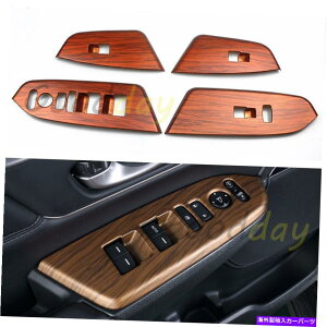 trim panel z_CRV CR-V 2017-2021̖ؐhAEBhEtgXCb`plJo[g Wood Grain Door Window Lift Switch Panel Cover Trim For Honda CRV CR-V 2017-2021