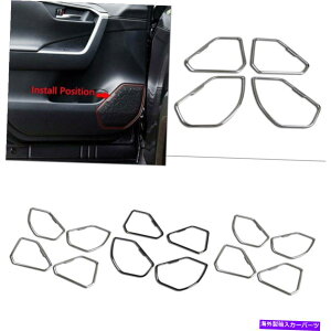 trim panel �g���^RAV4 2019 2020�u���b�N��4x�h�A�X�s�[�J�[�T�E���h�p�l���J�o�[�g���� 4X Door Speaker Sound Panel Cover Trims For Toyota RAV4 2019 2020 Black�y���s�A���i�z