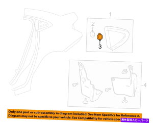 trim panel Chevrolet GM OEM EXTERIOR TRIM-QUARR-APPLIQUEʃe[i[23240609 Chevrolet GM OEM Exterior Trim-Quarter Panel-Applique Lower Retainer 23240609