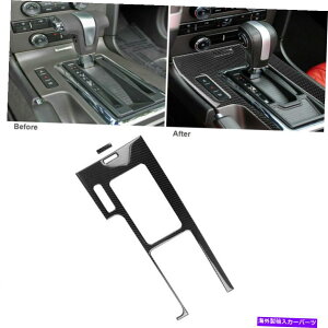trim panel 2009-13�t�H�[�h�}�X�^���O������2�{�̓����J�[�{���t�@�C�o�[�M�A�V�t�g�p�l���g�����J�o�[ 2x Interior Carbon Fiber Gear Shift Panel Trim Cover For 2009-13 Ford Mustang�y���s�A���i�z