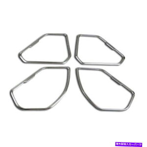 trim panel 4 PCSX`[~[hAXs[J[TEhplJo[g^RAV4 2019-20̃g 4 Pcs Steel Mirror Door Speaker Sound Panel Cover Trims For Toyota RAV4 2019-20