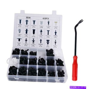 trim panel 415 PCS�o���p�[�t�F���_�[�J�[�g�����N�l�W���x�b�g�����v���X�`�b�N�t�@�X�i�[�N���b�v�p�ɃZ�b�g 415 Pcs Bumper Fender Car Trunk Screw Rivets Set for Auto Plastic Fastener Clips