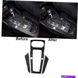 trim panel 3PCS�J�[�{���t�@�C�o�[�M�A�V�t�g�p�l���J�o�[�A�E�f�BA3�̒���2014-2018�̃g���� 3Pcs Carbon Fiber Gear Shift Panel Cover Trim For Audi A3 High Profile 2014-2018�y���s�A���i�z