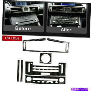 trim panel Lexus IS250 IS350 2014-2018�p�̃J�[�{���t�@�C�o�[�G�A�x���gAC��CD�p�l���J�o�[�g�����Z�b�g Carbon Fiber Air Vent AC&CD Panel Cover Trim Set For Lexus IS250 IS350 2014-2018�y���s�A���i�z