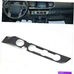 trim panel J[{t@Co[ABSGARRg[pl̑g^^R}ɃtBbgg Carbon Fiber ABS Air Condition Control Panel Decor Trim Fit For Toyota Tacoma