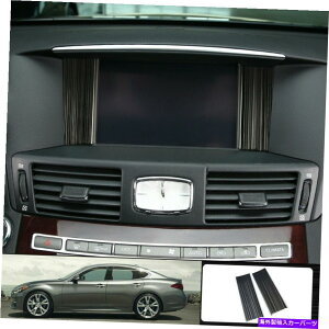 trim panel ��ForInfinitiQ70 2014-2020�u���b�N�`�^���R���\�[���i�r�Q�[�V�����p�l���g����2PC ��For infiniti Q70 2014-2020 Black titanium console Navigation panel trim 2pc�y���s�A���i�z