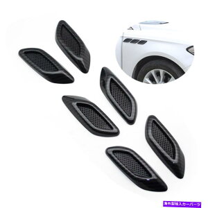 trim panel ubN6PCSJ[{t@Co[J[t[xgTChtF_[Jo[gfR[V Black 6PCS Carbon Fiber Car Air Flow Vent Side Fender Cover Trim Decoration