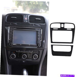 trim panel カーボンファイバーインテリアGPSナビゲーションパネルVWゴルフ6 MK6 GTI 08-12に適しています Carbon Fiber Interior GPS Navigation Panel Trim Fit For VW Golf 6 MK6 GTI 08-12