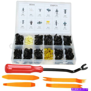trim panel 250pcs�N���b�v�t�[�h�h�A�t�F���_�[�o���p�[�h���C�u���x�b�g�t�@�X�i�[�c�[�� 250pcs Clip Hood Door Fender Bumper Drive Rivet Fastener Tool For Nissan�y���s�A���i�z