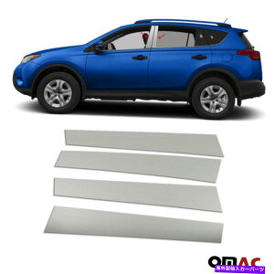 trim panel �g���^RAV4 2013-2018�N���[���E�B���h�E�p�l��B�s���[�J�o�[�g����S.Steel 4 PCS For Toyota Rav4 2013-2018 Chrome Window Panel B Pillar Cover Trim S.Steel 4 Pcs�y���s�A���i�z