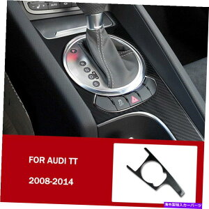 trim panel Audi TT 2008-2014�̂��߂̖{���̃J�[�{���t�@�C�o�[�Z���^�[�R���\�[���M�A�V�t�g�p�l���g���� Real Carbon Fiber Center Console Gear Shift Panel Trim For Audi TT 2008-2014�y���s�A���i�z