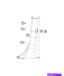 trim panel �{����Mopar B Pillar�����g�����p�l����ZR31DX9AD�����ɍ��� Genuine Mopar B Pillar Lower Trim Panel Left ZR31DX9AD�y���s�A���i�z