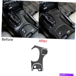 trim panel �V�{���[�R���x�b�gC5�^�C�vD�p��3x�J�[�{���t�@�C�o�[�M�A�V�t�g�p�l���J�o�[�g���� 3x Carbon Fiber Gear Shift Panel Cover Trim For Chevrolet Corvette C5 Type D�y���s�A���i�z
