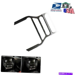 trim panel �Z���g����CD�p�l���C���i�[�t���[���J�[�{���t�@�C�o�[�X�e�b�J�[�t�H�[�h�}�X�^���O�N�[�y�p�f�J�[�� Central CD Panel Inner Frame Carbon Fiber Sticker Decal For Ford Mustang Coupe�y���s�A���i�z