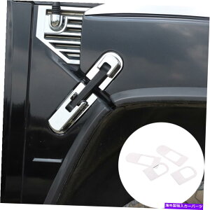 trim panel Hum-Mer H-2 03-09�N�����X�`�[���J�[�t�����g�t�[�h�T�C�h���b�N�g�����o�b�N���p�l�� For Hum-mer H-2 03-09 Chrome Steel Car Front Hood Side Locks Trim Buckle Panel�y���s�A���i�z