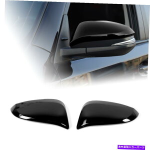 trim panel AobN~[Jo[g4runner 2017+ANZT[ɓKĂubNtBbg Rear Rearview Mirror Cover Trim Decor Black Fit For 4Runner 2017+ Accessories