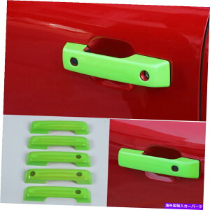 trim panel 5×Ford Bronco 2021-2023p5×΂̕؃GNXeATChhAnhplg 5×Light Green ABS Exterior Side Door Handle Panel Trim For Ford Bronco 2021-2023