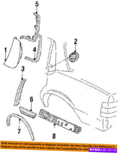 trim panel rCbNGM OEMĨGNXeAglpl{fBTCh[fBO88960350 Buick GM OEM Century EXTERIOR TRIM-QUARTER PANEL-Body Side Molding Left 88960350