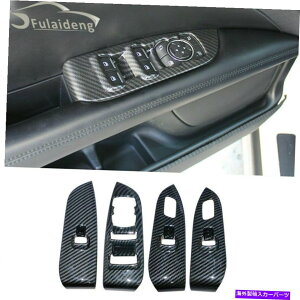 trim panel �����J�[��MKZ 2017-2020�J�[�{�����b�NABS�E�B���h�E���t�g�X�C�b�`�{�^���p�l���g�����p For Lincoln MKZ 2017-2020 Carbon Look ABS Window Lift Switch Button Panel Trim�y���s�A���i�z