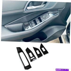 trim panel ���Y���[�O2021 2022�E�B���h�E�X�C�b�`�R���\�[���p�l���g�����u���b�N�ɓK���Ă��܂� Fit For NISSAN Rogue 2021 2022 Window Switch Console Panel Trim Black�y���s�A���i�z