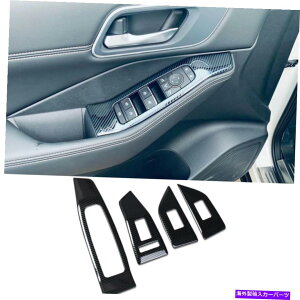 trim panel ���Y���[�O2021 2022�E�B���h�E�X�C�b�`�R���\�[���p�l���g�����u���b�N�ɓK���Ă��܂� Fit For NISSAN Rogue 2021 2022 Window Switch Console Panel Trim Black�y���s�A���i�z