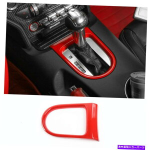 trim panel �t�H�[�h�}�X�^���O2015-2020�̃��b�h�A�u�X�J�[�M�A�p�l���g�����J�o�[�t���[������ Red ABS Car Gears Panel Trim Cover Frame Decor For Ford Mustang 2015 - 2020�y���s�A���i�z
