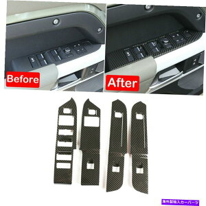 trim panel h[o[fBtF_[110 2020-21J[{t@Co[EBhEXCb`plJo[gtBbg Fit Land Rover Defender 110 2020-21 Carbon Fiber Window Switch Panel Cover Trim