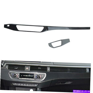trim panel AEfBA4 B9 17-2021 LHDɓKJ[{t@Co[wbhCgACplgJo[ Carbon Fiber Headlight & AC Panel Trim Cover Fit For Audi A4 B9 17-2021 LHD