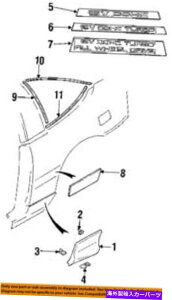 trim panel GNXeAglpl{fBTCh[fBOe[i[NbvMB319754 EXTERIOR TRIM-QUARTER PANEL-Body Side Molding Retainer Clip MB319754