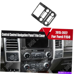 trim panel Ford F150 2015-2022�̃J�[�{���J�[�Z���g�����R���g���[���i�r�Q�[�V�����p�l���g�����J�o�[ Carbon Car Central Control Navigation Panel Trim Cover For Ford F150 2015-2022�y���s�A���i�z