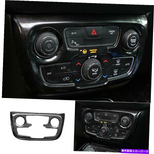 trim panel Jeep Compass 2017-2019 2020�u���b�N�X�`�[���R���\�[��AC�X�C�b�`�R���g���[���p�l���g�����p For Jeep Compass 2017-2019 2020 Black Steel Console AC Switch Control Panel Trim�y���s�A���i�z