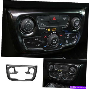 trim panel Jeep Compass 2017-2019 2020�u���b�N�X�`�[���R���\�[��AC�X�C�b�`�R���g���[���p�l���g�����p For Jeep Compass 2017-2019 2020 Black Steel Console AC Switch Control Panel Trim�y���s�A���i�z