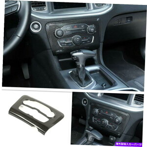 trim panel Dodge Charger 2015-2020��ABS�J�[�{���G�A�R���X�C�b�`�p�l���J�o�[�g���� ABS Carbon Air Conditioner Switch Panel Cover Trim For Dodge Charger 2015-2020�y���s�A���i�z