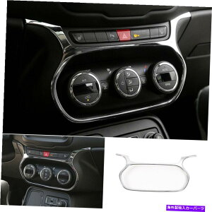 trim panel �Z���g�����R���\�[��AC�X�C�b�`�A�E�^�[�p�l���g����Jeep Renegade 15-2017�p��Chrome Central Console AC Switch Outer Panel Trim ABS Chrome For Jeep Renegade 15-2017�y���s�A���i�z