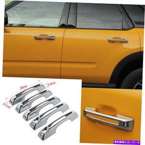 trim panel Ford Bronco Sport 2021+ Maverick 2022+�ɓK����Chrome ABS�T�C�h�h�A�n���h���J�o�[�t�B�b�g Chrome ABS Side Door Handle Cover Fit For Ford Bronco Sport 2021+ Maverick 2022+�y���s�A���i�z