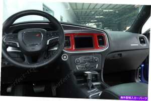 trim panel Dodge Charger 2015-2021�ɓK������Red Abs Charger�i�r�Q�[�V�����p�l���J�o�[�g����1PCS red ABS Charger navigation panel cover trim 1pcs FIT For Dodge Charger 2015-2021