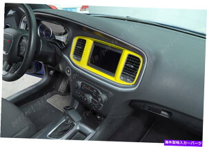 trim panel ���F�̕��؃i�r�Q�[�V�����p�l���J�o�[�g����*1�_�b�W�`���[�W���[2015-2021�ɓK�� yellow ABS Charger navigation panel cover trim*1 FIT For Dodge Charger 2015-2021