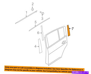 trim panel ���YOEM 07-12 Versa Exterior-Rear-Applique�E�B���h�E�g�����p�l����78127EL000 NISSAN OEM 07-12 Versa Exterior-Rear-Applique Window Trim Panel Left 78127EL000