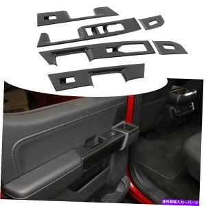 trim panel Ford F150 2021+J[{t@Co[̃CeAEBhEtgplXCb`{^g Interior Window Lift Panel Switch Button Trim For Ford F150 2021+ Carbon Fiber