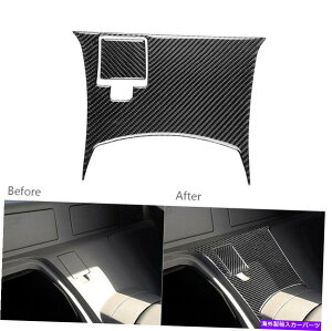 trim panel 2PCS�J�[���A�Z���^�[�R���\�[���p�l���g�����J�o�[�X�e�b�J�[�u���b�N�J�[�{���t�@�C�o�[�V���� 2pcs Car Rear Center Console Panel Trim Cover Sticker Black Carbon Fiber NEW�y���s�A���i�z