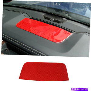 trim panel Dodge RAM�̃Z���^�[�R���\�[���p�l���g���������X�e�b�J�[2010-2015���b�h�J�[�{���t�@�C�o�[ Center Console Panel Trim Decor sticker for Dodge Ram 2010-2015 Red Carbon Fiber�y���s�A���i�z