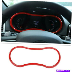 trim panel 2014-2021�W�[�v�O�����h�`�F���L�[���b�h�J�[�_�b�V���{�[�h�p�l�������O�g�����A�N�Z�T���[ For 2014-2021 Jeep Grand Cherokee Red Car Dashboard Panel Ring Trim Accessories