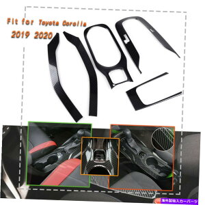 trim panel �J�[�{���t�@�C�o�[�M�A�E�H�[�^�[�V�t�g�J�b�v�z���_�[�p�l���J�o�[�g���^�J���[��19+�̃g���� Carbon Fiber Gear Water Shift Cup Holder Panel Cover Trim For Toyota Corolla 19+�y���s�A���i�z